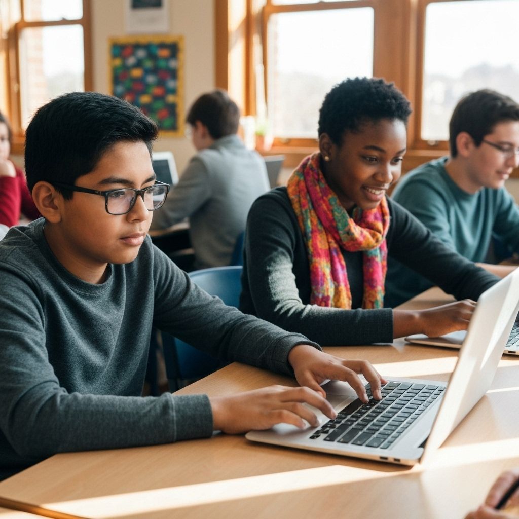 Students learning